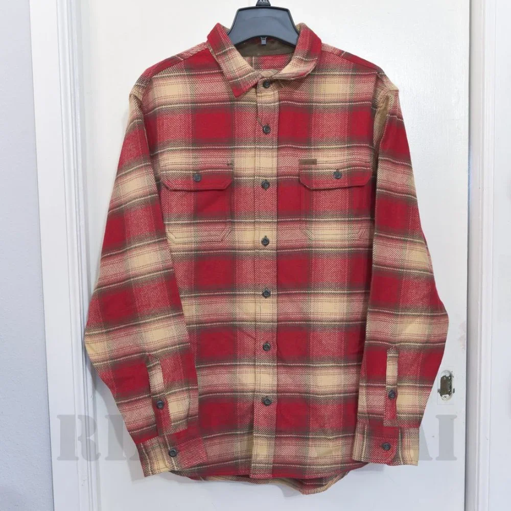 RED NWT Men’s Flannel Shirt Orvis - Picture 3 of 10